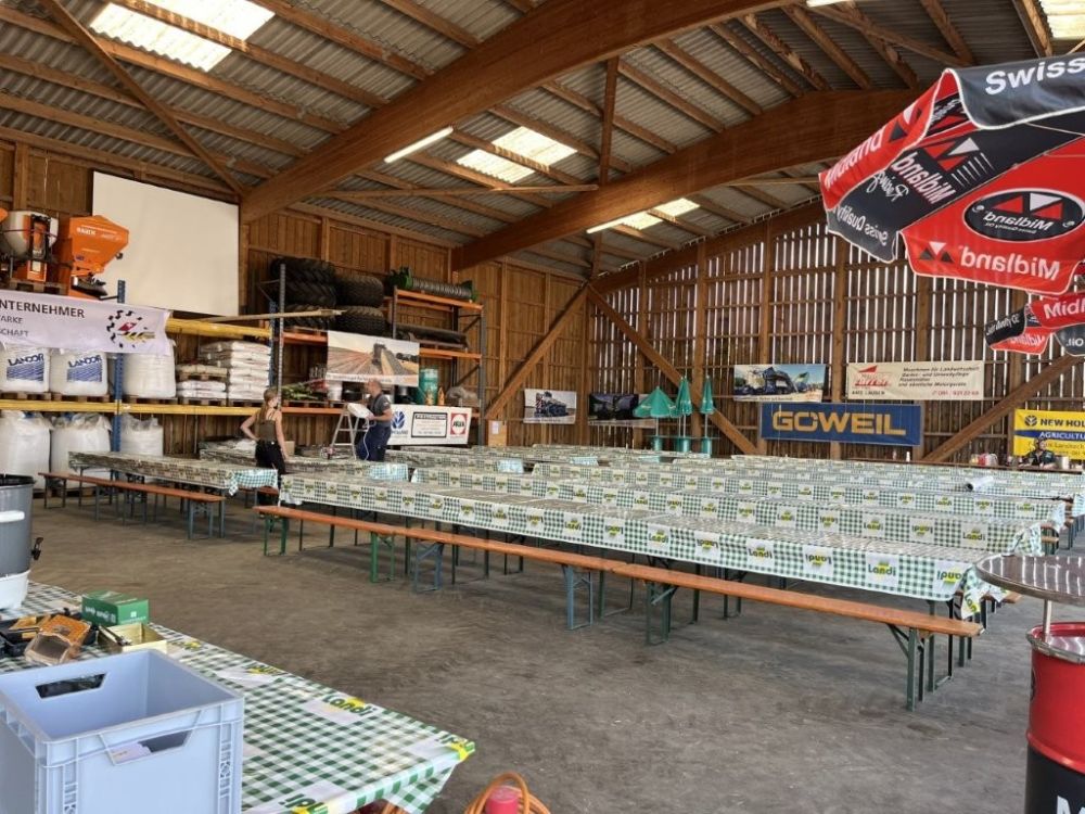 Alles parat für unsere Mitglieder und Partner. Vielen Dank an Langel und Pfirter für die Vorbereitungen.