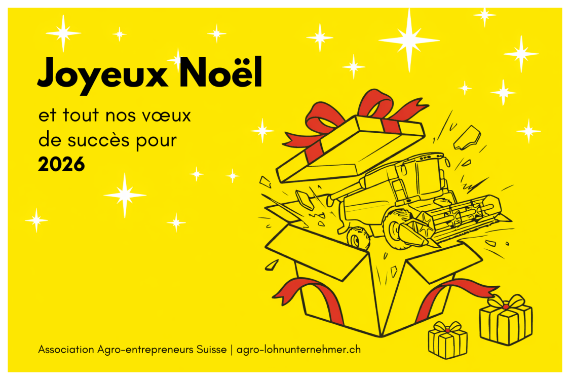 Nous terminons l’année 2025 avec nos meilleurs vœux et nous réjouissons d’entamer la nouvelle année.