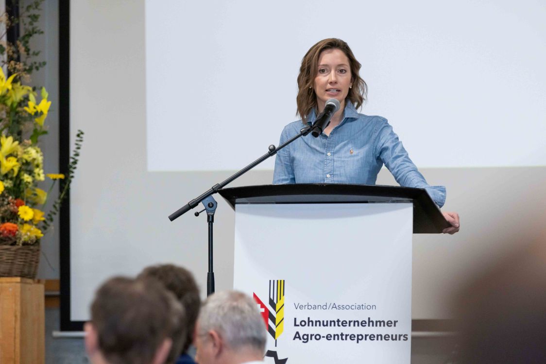 La conseillère aux États Johanna Gapany (PLR), fille d’un agriculteur et présidente de notre association. (Photo : Raphael Hünerfauth)