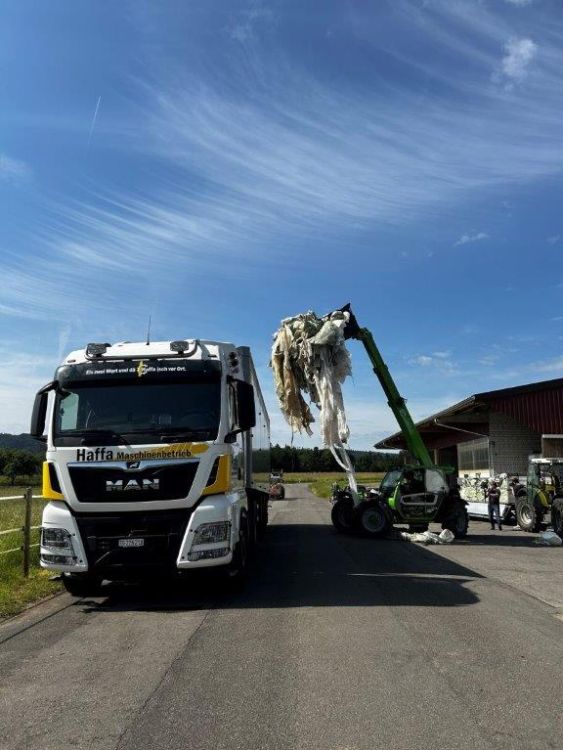 Silofoliensammeltag vom Juni 2023 in Ellighausen (TG). Foto: Haffa Maschinenbetrieb