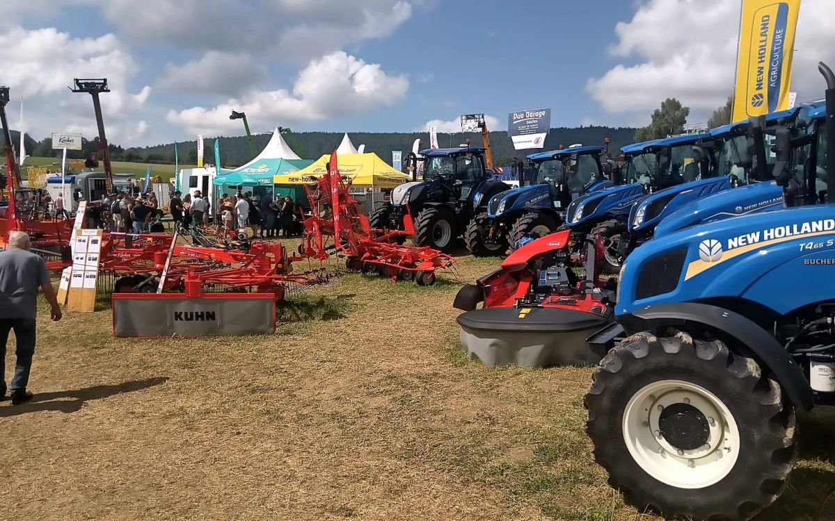 New Holland zählt zu den rund 60 Aussteller von Landmaschinen an der Foire de Chaindon. Bild: BG